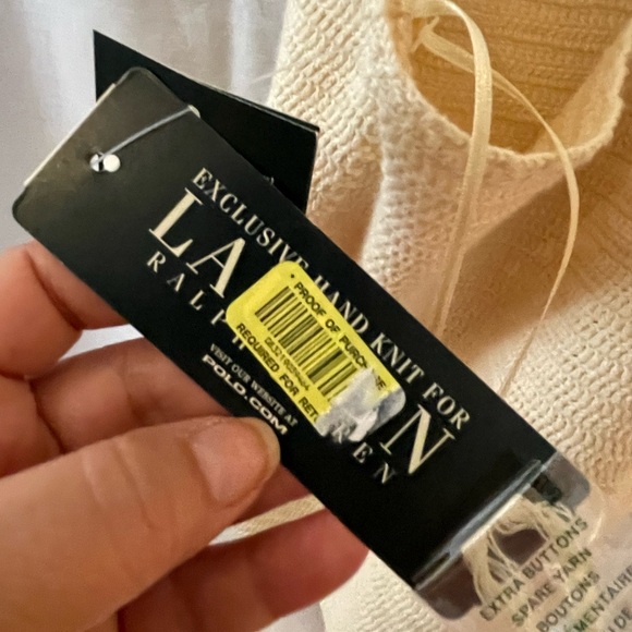 Lauren Ralph Lauren Chic Cream Knit Halter Top - Picture 7 of 8